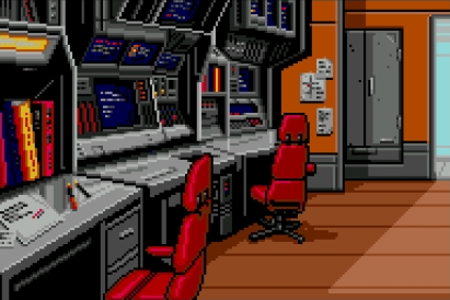 Pixel Art Computer Room